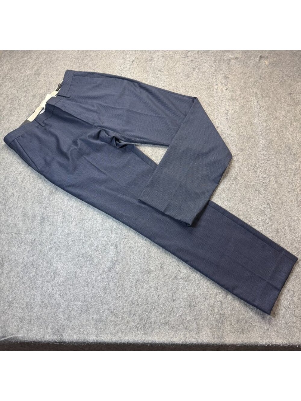 Banana Republic Dress Pants Men 34 x 32 Blue Wool Modern Slim Fit Straight Leg